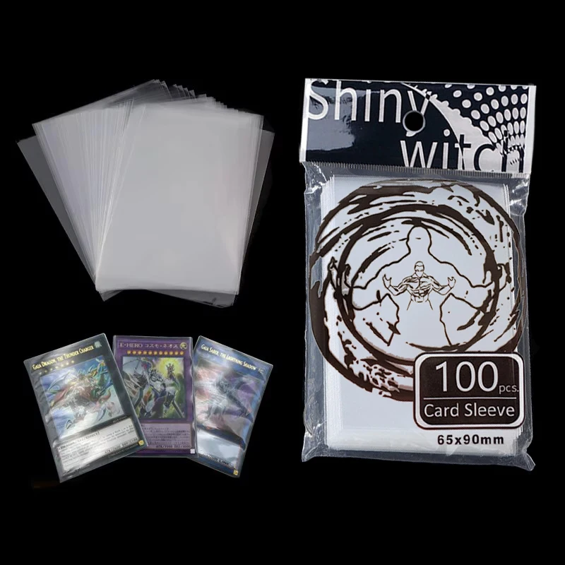 200pcs 65*90mm/61*88mm Card Sleeve Cards Protector Magic Killers of Three Kingdom Football Star Card Transparent Board Games