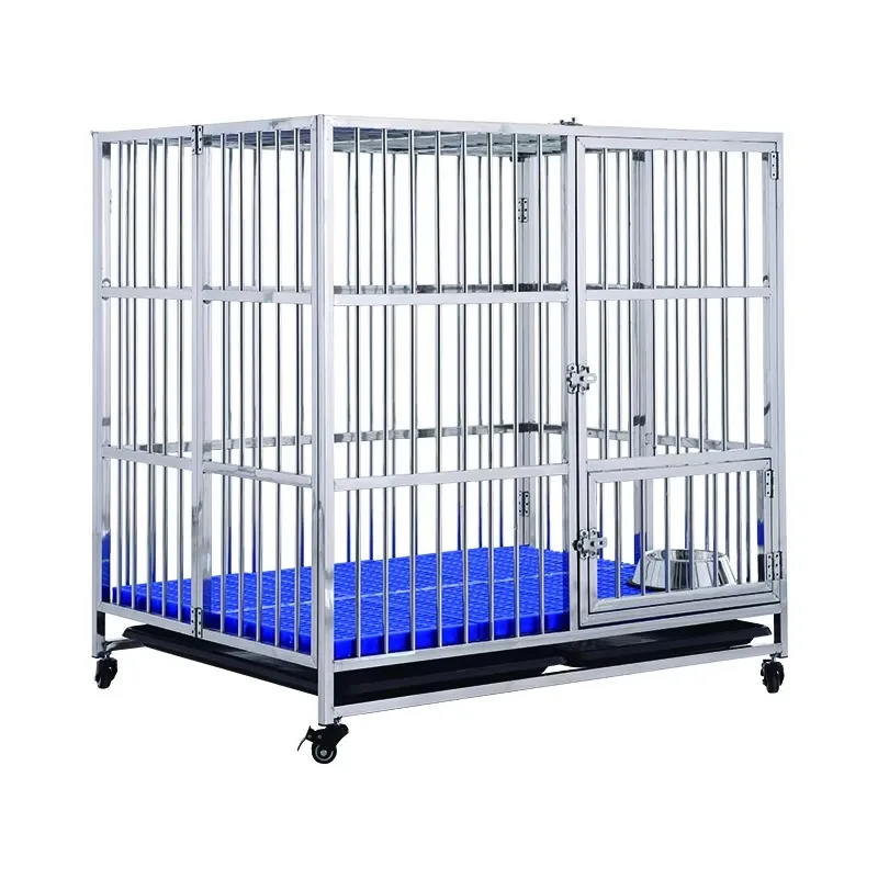 2021 New Arrivals Cheap Metal Large Heavy Duty Stainless Steel foldable dog cage
