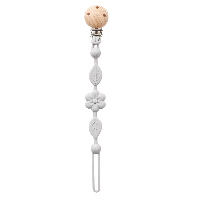 1pcs Baby Silicone Pacifier Chains, Flower  Anti Loss Adjustable Pacifier Holder For Newborn, Suitable For Baby Toy Products - Image 10