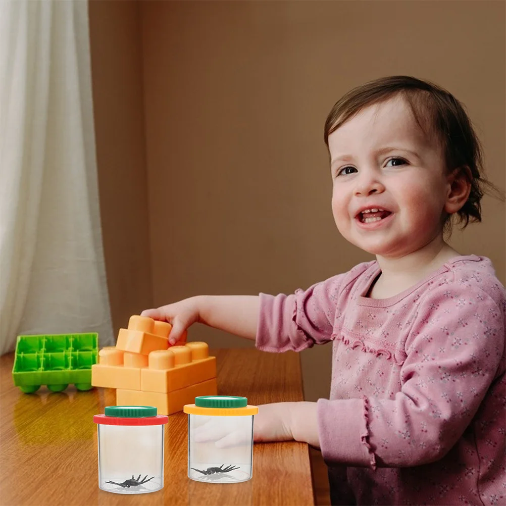 

3pcs Jar Observation Box For Outdoor Exploration Tool Kids Insect Viewer Outdoor Exploration Tool Educational Container