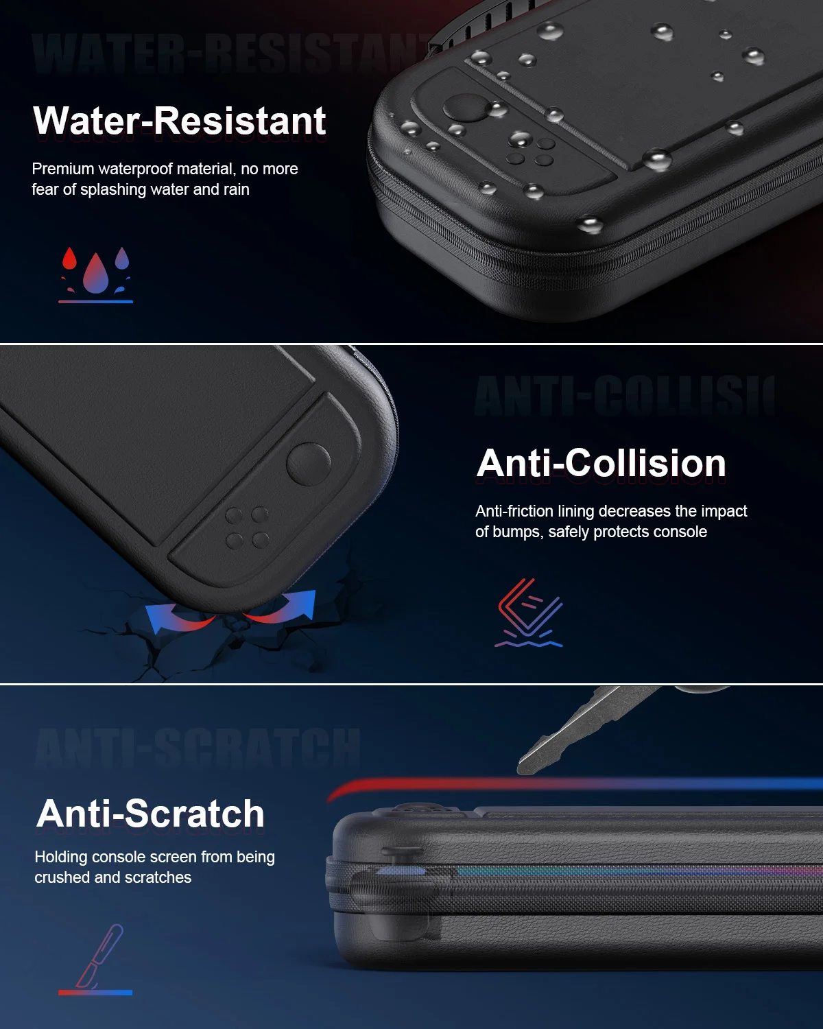 10 in 1 Switch 2アクセサリーキャリングケースバンドル（2枚の