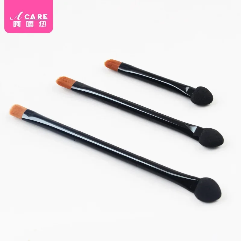 DX01/Lidschattenpinsel/Doppelkopf/B1PQ0-Lidschattenstift Schwamm Doppelköpfiger Augen-Make-up-Pinsel Make-up-Tools Compa