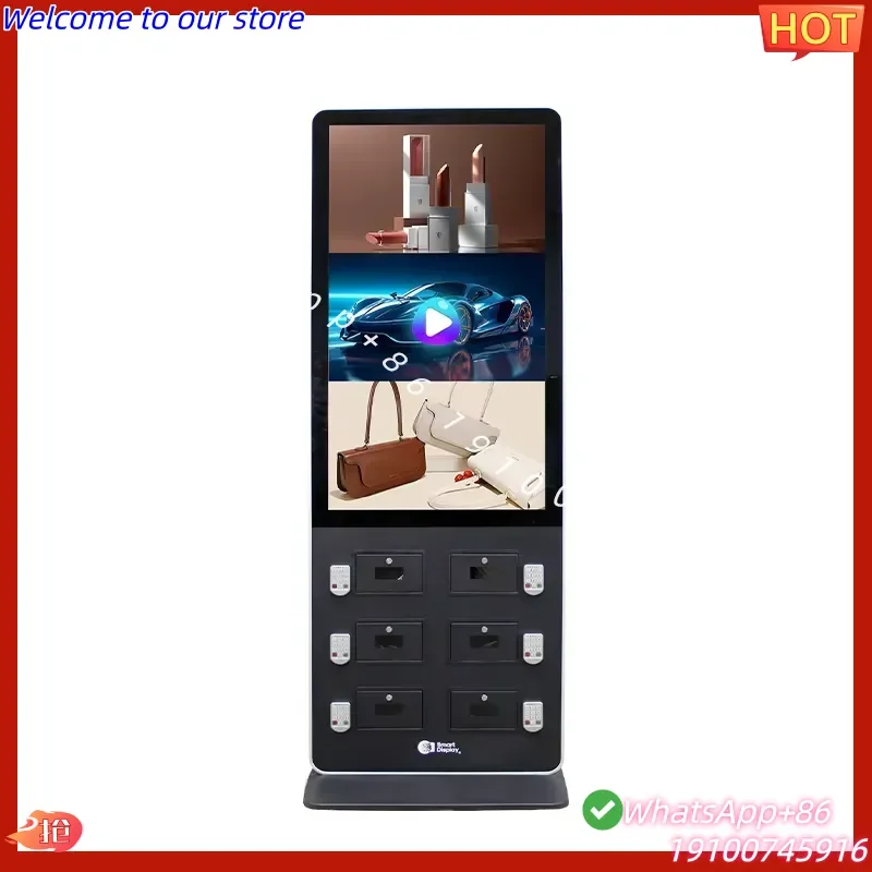 CECertificate 55 Inch Cell Phone Charging Station Android All in One Interactive Touch Advertising Screen Charging Mobile