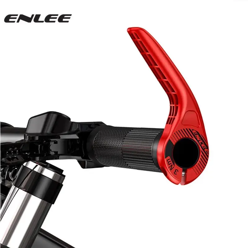 ENLEE 1 Pair Adjustable Small Auxiliary Bicycle Handlebar Vice Handle Rest Cow Horn MTB Cycling Fatigue Relie Accessories