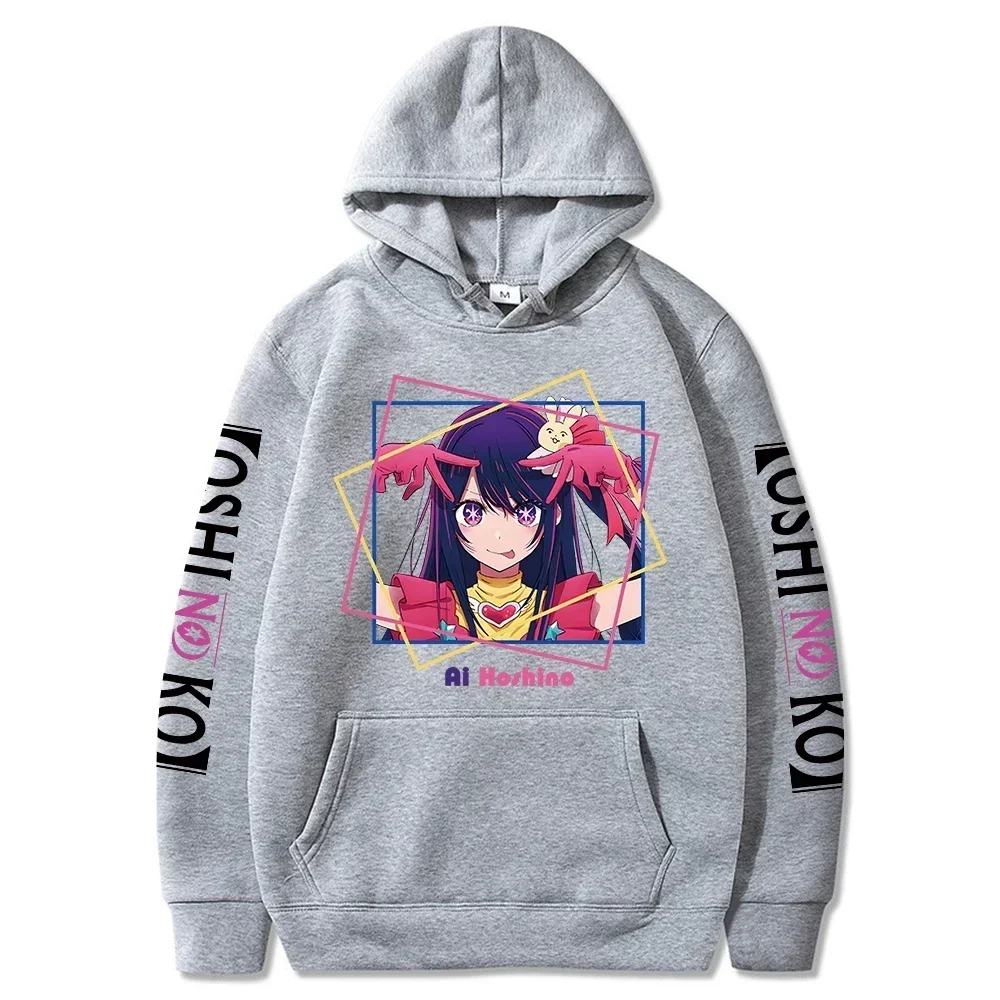 Oshi No Ko Anime Ai Hoshino Print Women Hoodies Harajuku Plus Size Sweatshirt Girl Long Sleeve Streetwear Casual Clothes Tops