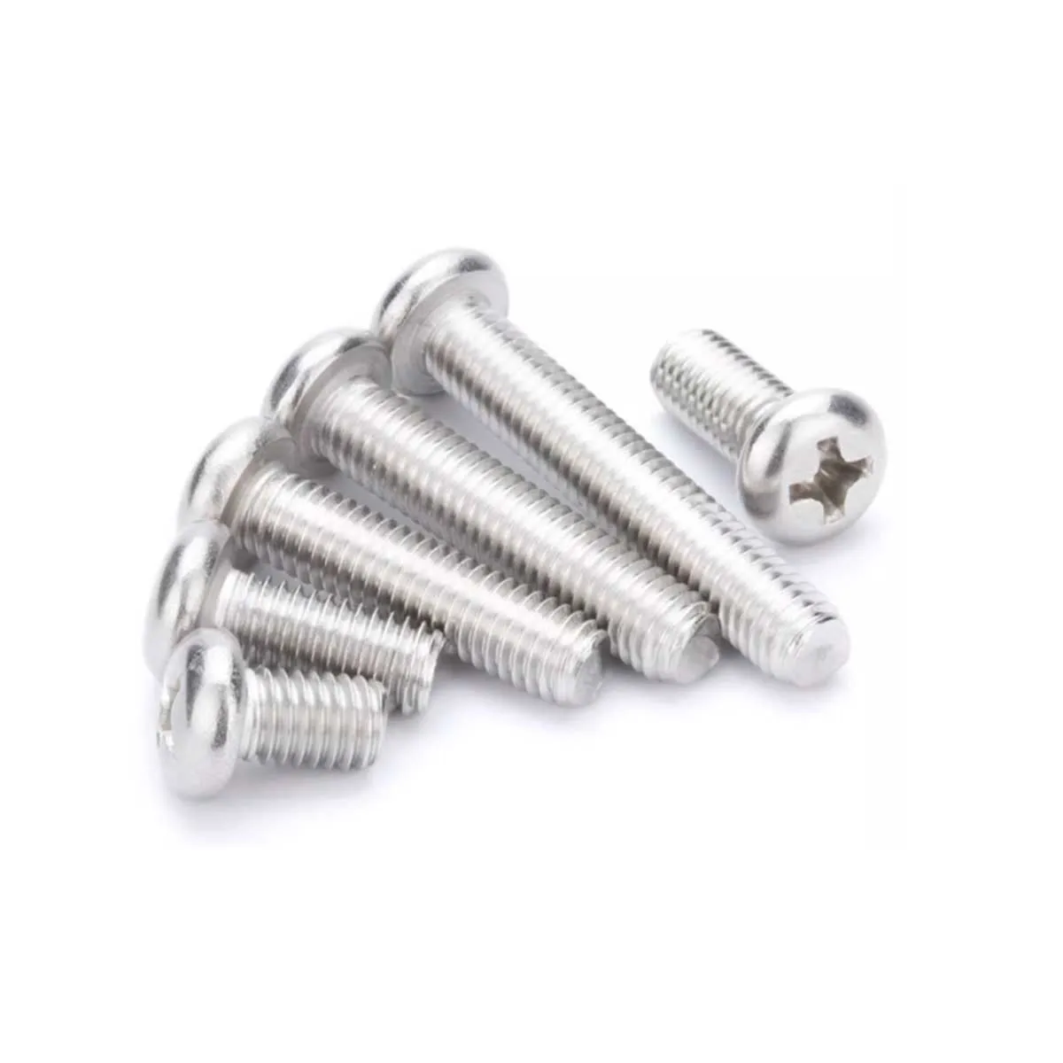 

304 Stainless Round Head Cross Screw/Extended Switch Socket Panel Machine Tooth Bolt M4M5