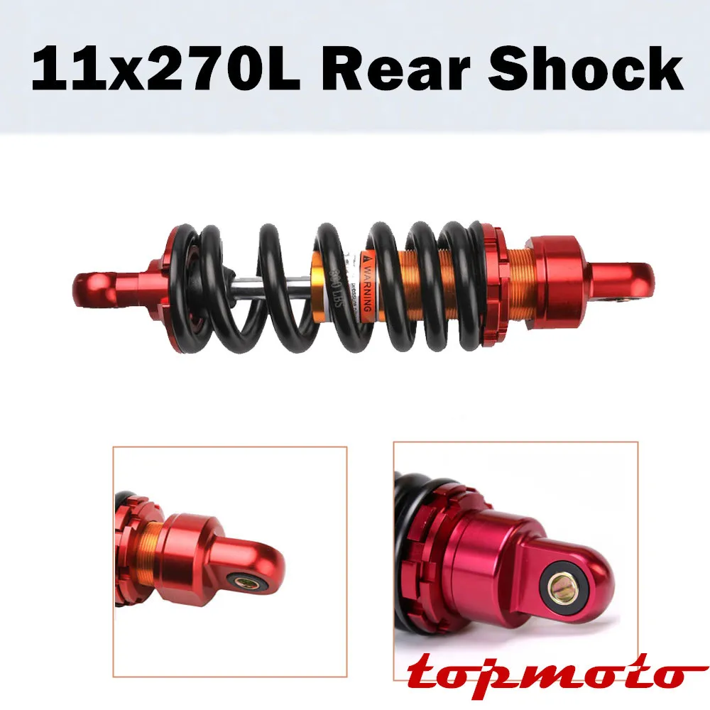 Motorcycle 270mm Rear Shock Absorber 800lb Aluminum Spring Suspension PIT DIRT BIKE 70-125cc For Honda CRF70 CRF50 SSR125 KLX110