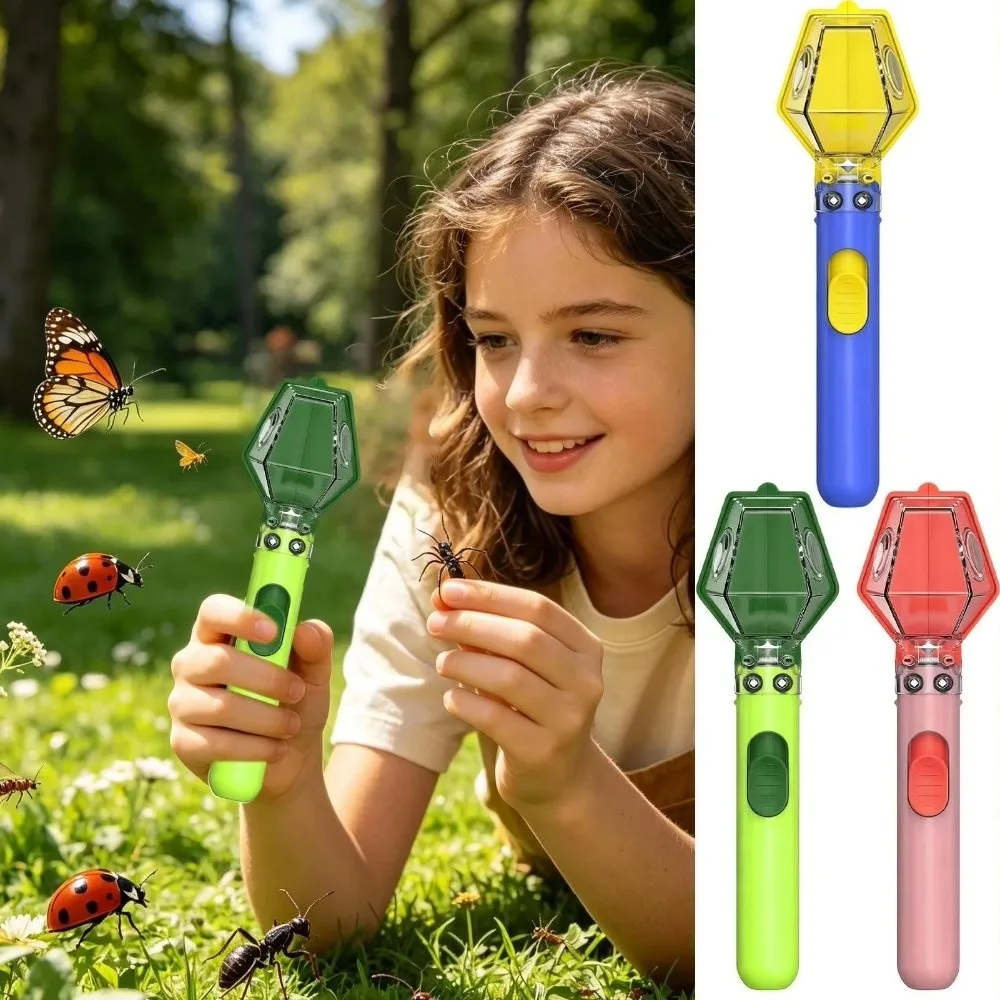 Gifts Portable Insect Catcher with 6x Magnifying Glass Handheld Insect Display Multifunctional Insect Trap for Children