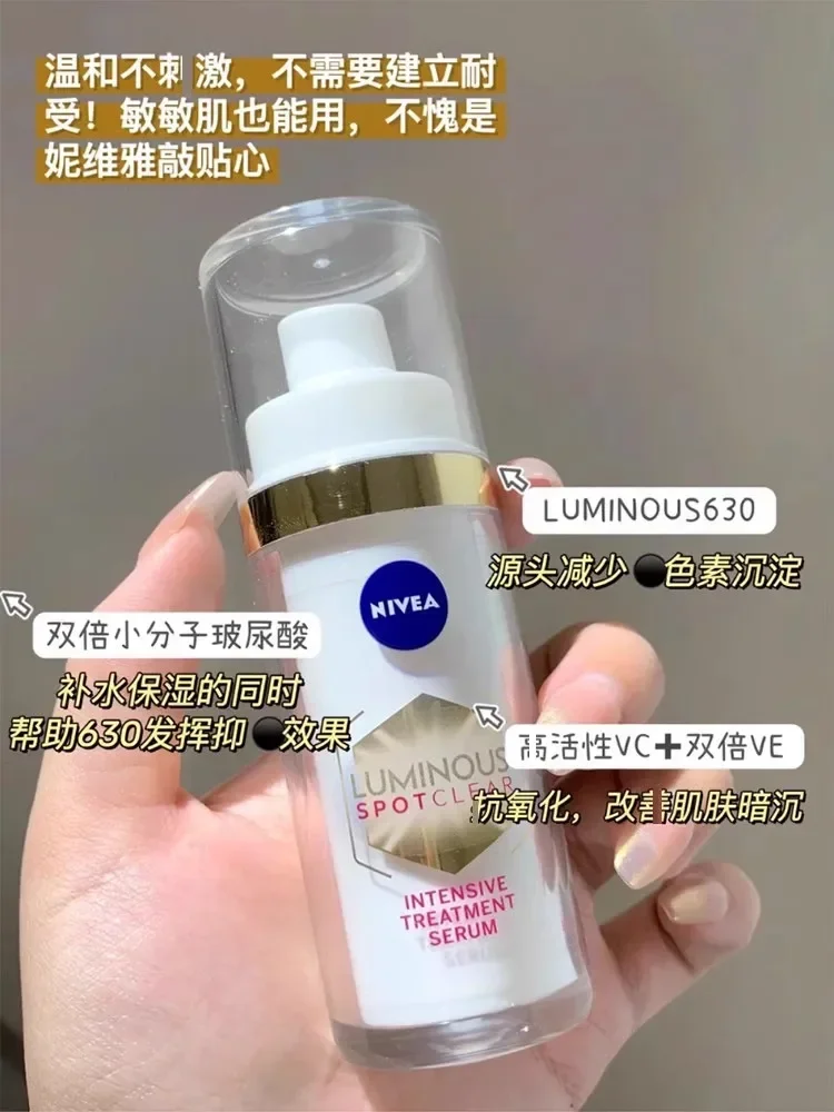 Nivea 630 Whitening Serum 30ml Spot Clear Reduce Acne Marks Improve Dullness Brightens Essence Rare Beauty Face Care Skincare