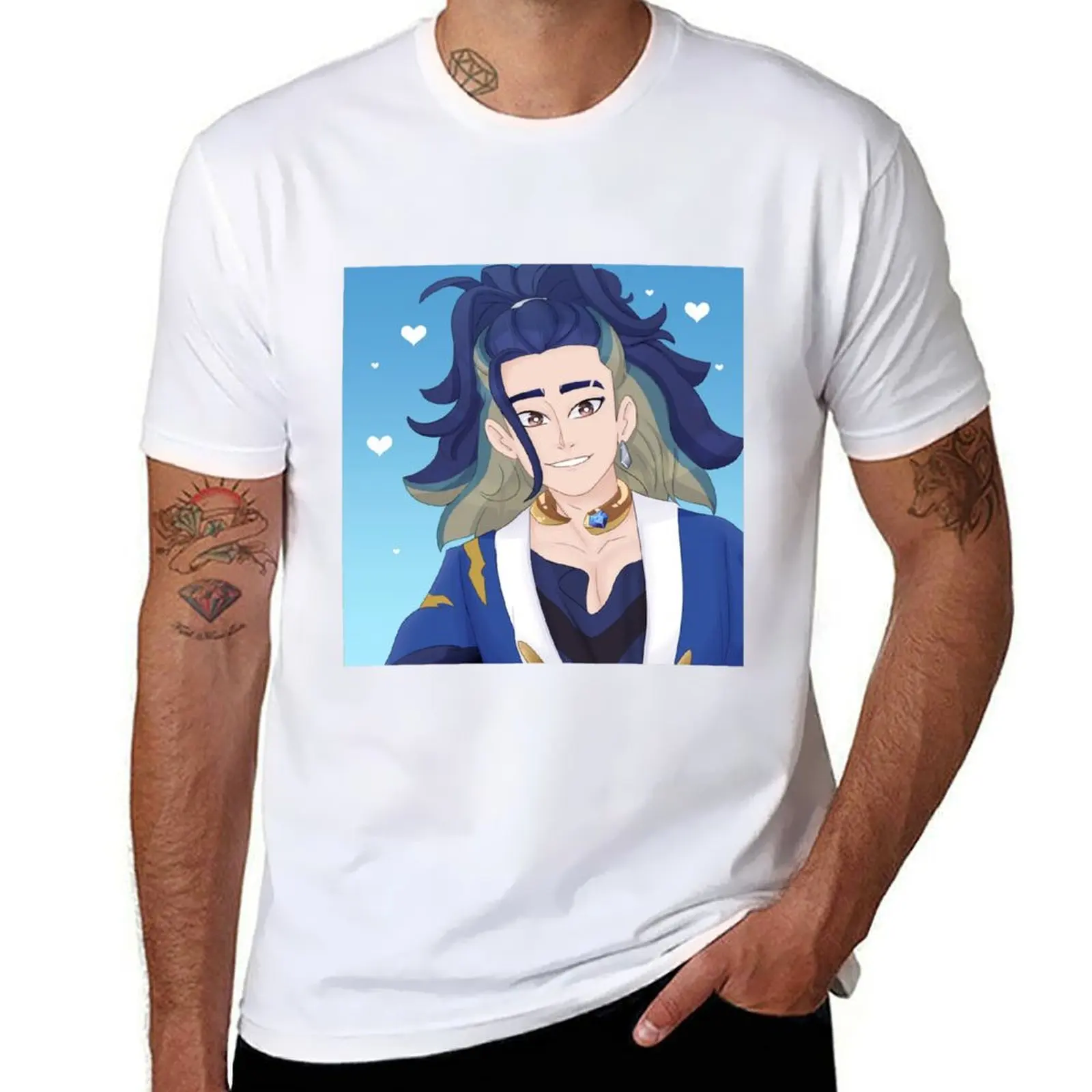 

Blue Clan Leader Adaman T-Shirt essential t shirt cotton tshirt 100% t shirt man designer T-shirt