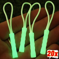 Luminous Zipper Travel Bag Zipper Anti-loss Anchor Rope Outdoor Tent Backpack Pull Ring To Replace The Rope Buckle Pendant