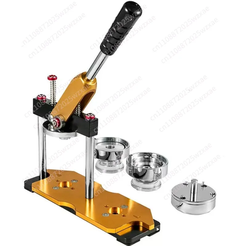 Tinplate badge machine, rotating rod badge machine, school badge printing, DIY production