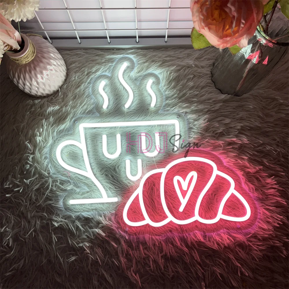 Coffee Tea Neon Led Sign Night Cafe Party Room Wall Art Decor LED Neon Lights USB Bakeries Bedroom Decoration Coffee Bar Signs