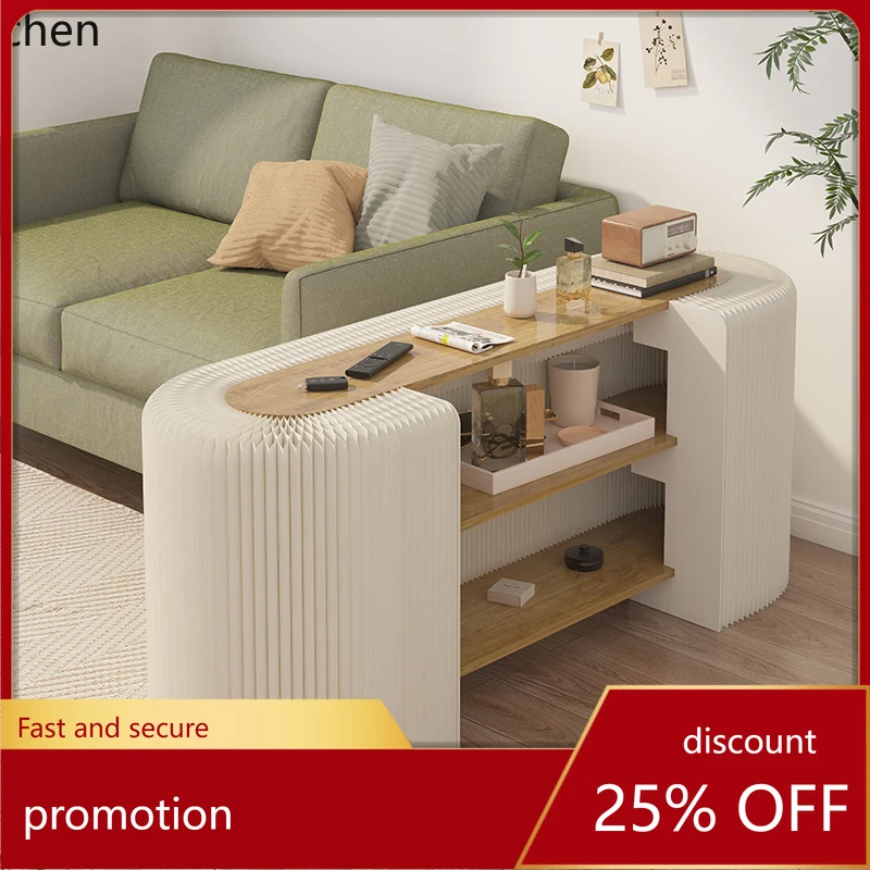 

HT Foldable Paper Bar Table Multi-layer Shelf Front Desk Products Commercial Display Cabinet Table