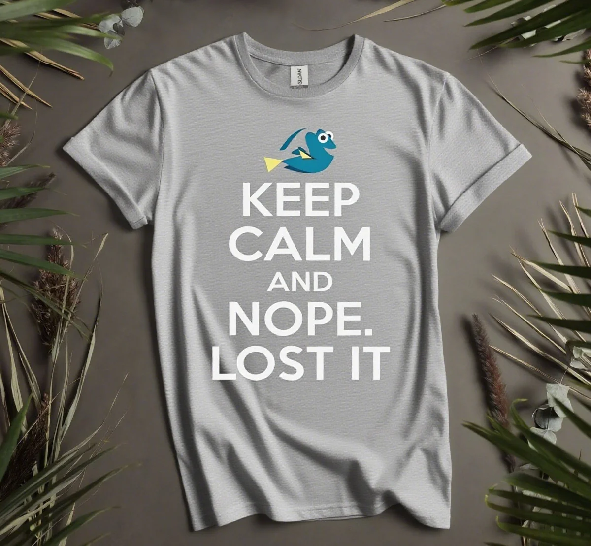 العثور على تي شيرت قطني مطبوع من Dory مصنوع من مادة قطن 100% مع اقتباس فني رائع لعشاق الاتجاه #3