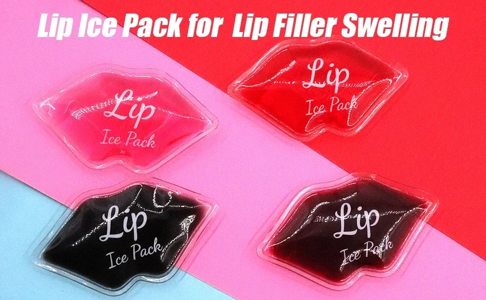 6 Packungen Lippengel-Eisbeutel zur kalten Verwendung für die Lippenchirurgie. Flexibles, wiederverwendbares Kühlpad, kalte Kompresse zur Schmerzlinderung bei kosmetischen Verletzungen – Detail 2