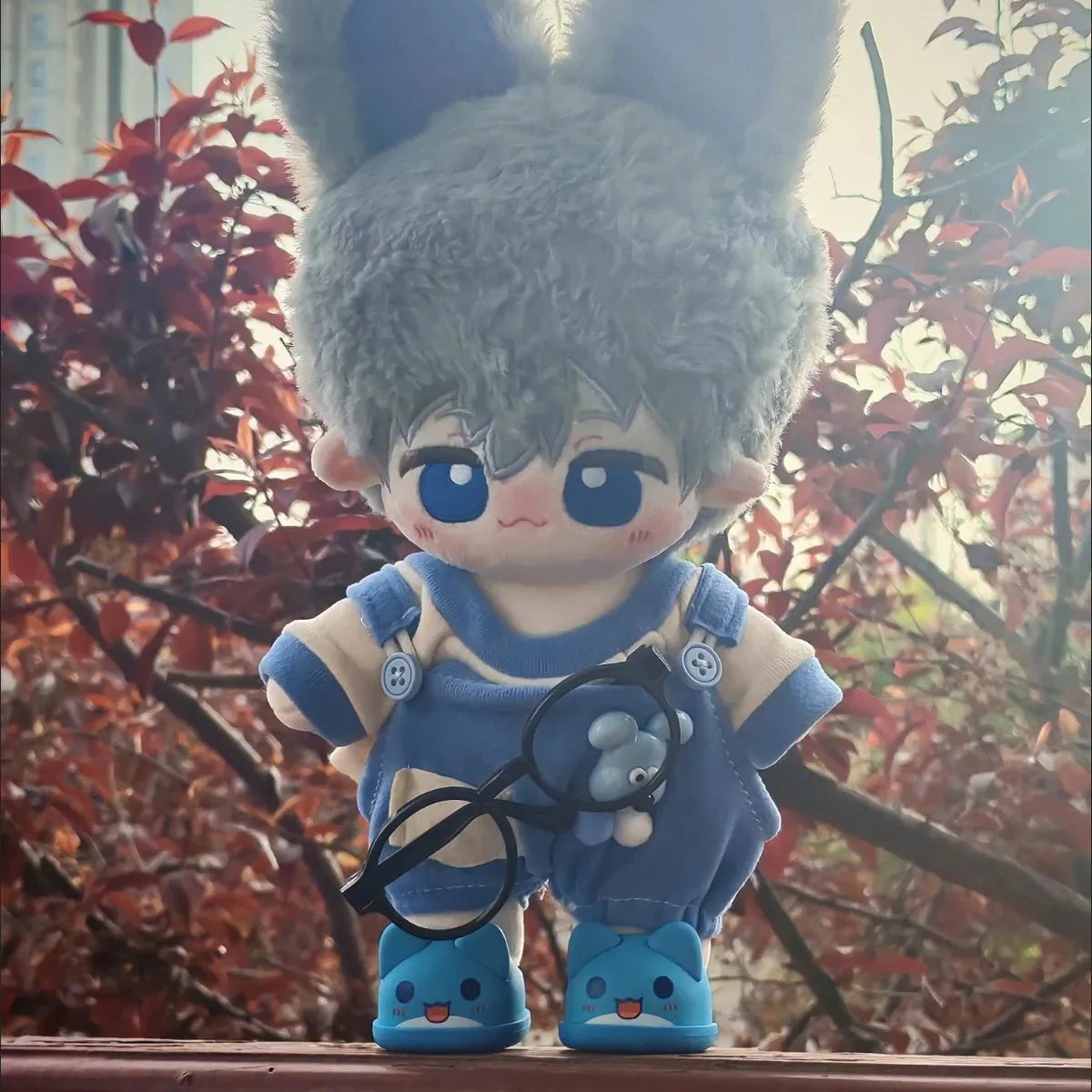 Cute 20cm/15cm Cotton Doll Shoes Soft Rubber Sneakers for Plush Doll, Standing Animal Style Shoes, No Attribute Doll Accessories