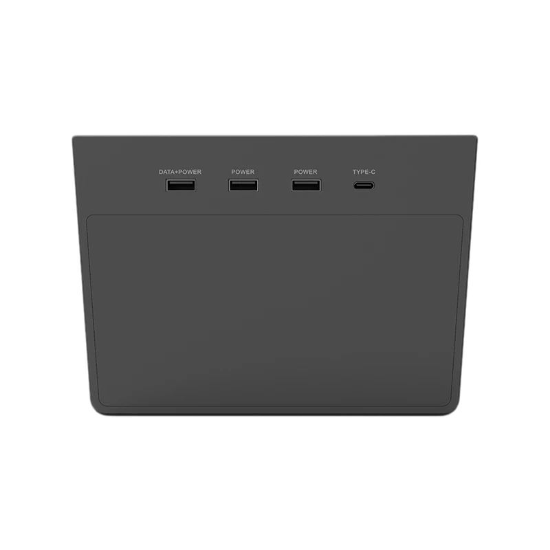 For Tesla Model 3 Wireless Charging Pad Type-C Connector Center Console Storage Box USB Hub 5 Ports