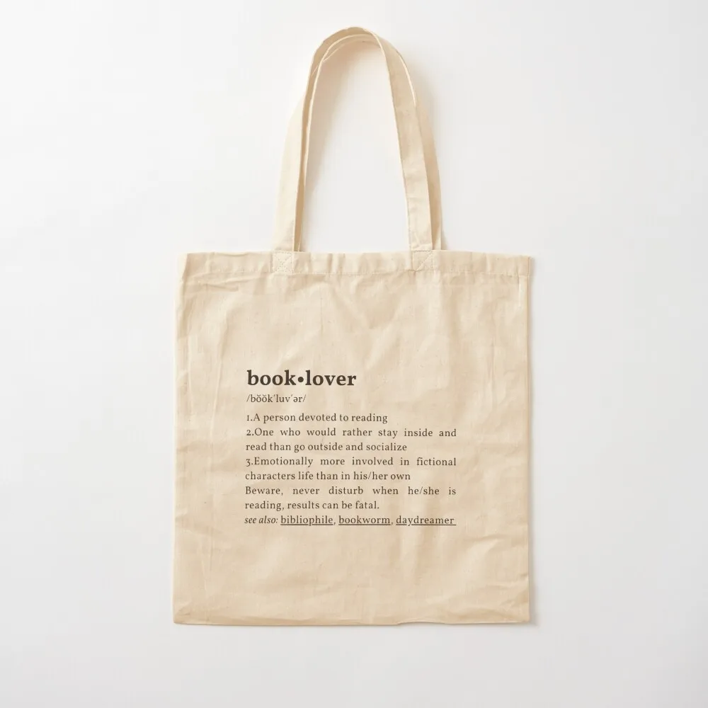 

booklover Tote Bag Women's shopper bag Handbags Custom bag Canvas Tote