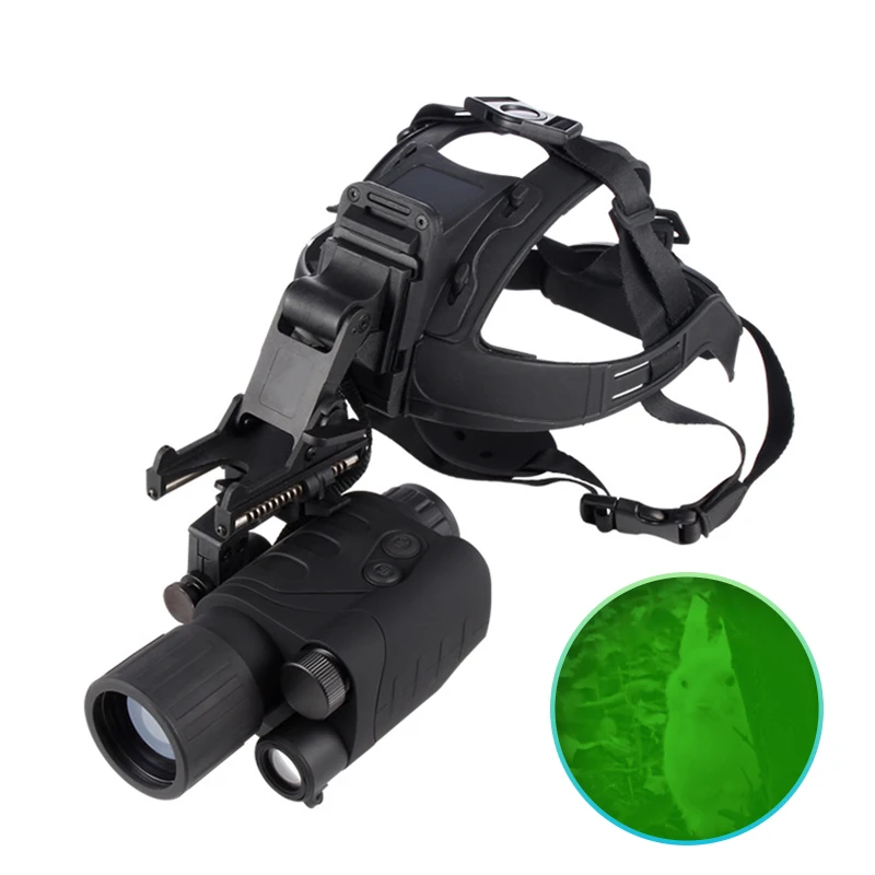 Gen 1 Helmet Night Vision Goggles, for Darkness Hunting, Image Intensifier Tube, Head Mounted Infrared Night Viewer Monocular