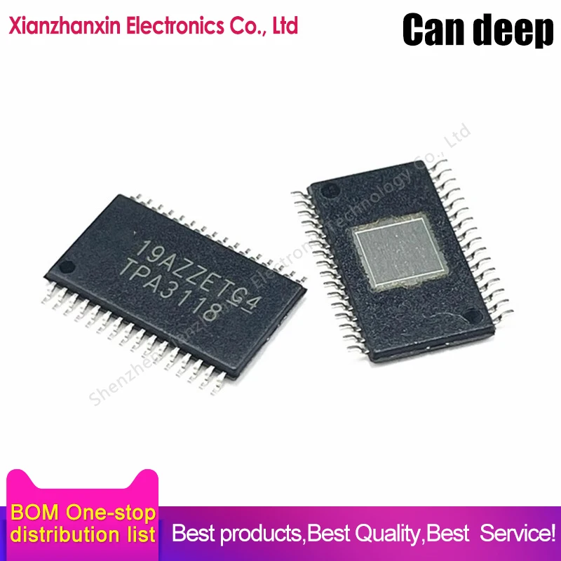 モノラルクラスdオーディオアンプチップ,tpa3118d2dapr,tpa3118d2,tpa3118,HTSSOP-32,バッチあたり5個
