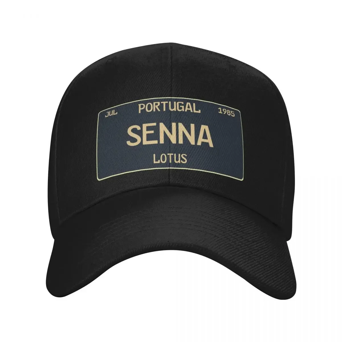 Ayrton Senna first win license plate black Baseball Cap Golf Hat Man New Hat Beach Outing Caps For Women Men's