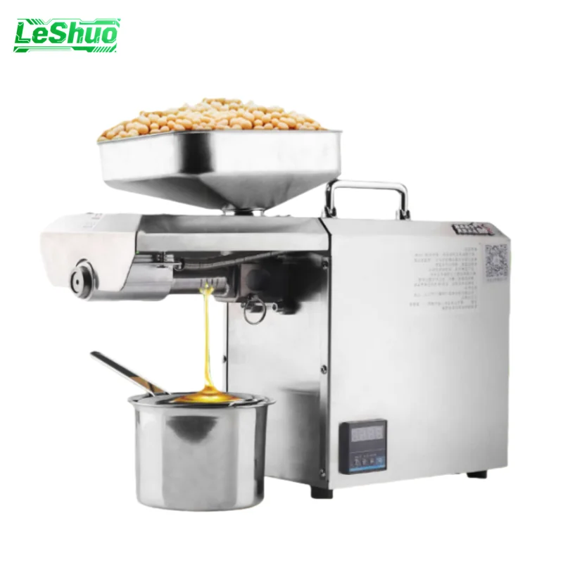 

304 Stainless Steel Automatic Cold Press Peanut Oil Press Machine Home