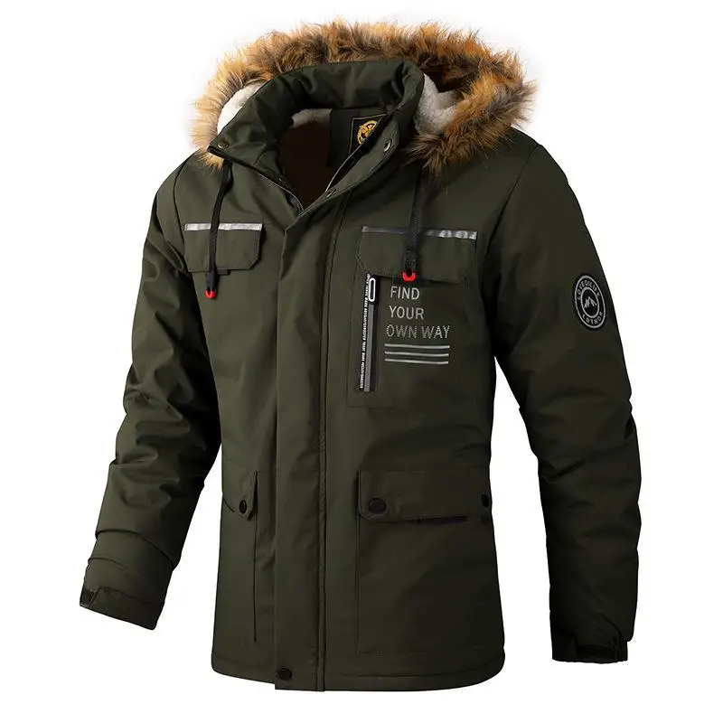 

Anorak Men Plus Size Men's Social Clothing Jackets Winter High Quality Cold Parka Big Clothes Jakets Overcoat Waterproof Coat