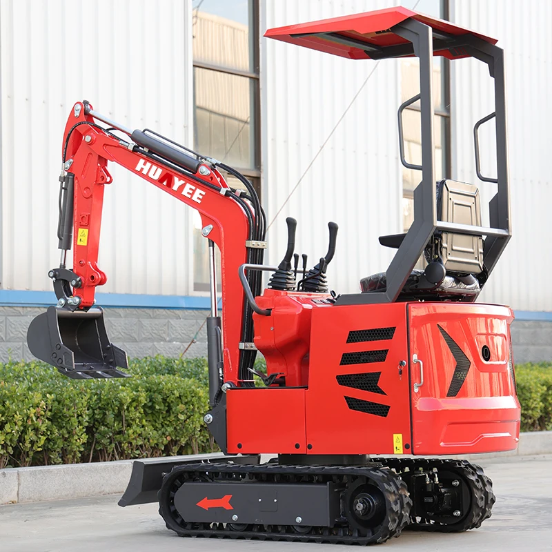 Fast delivery 1 Ton Mini Excavators Customize CE EPA Euro 5 Engine Crawler Digger Farm Home Mini Excavator 1 Ton  Machine