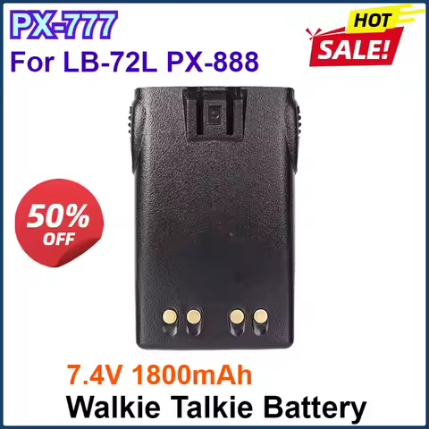 2PCS 7.4V 1800mA PUXING PX-777 Walkie Talkie Li-Ion Battery For CB Radio Battery LB-72L VEV3288S Board Two Way Radio Accessiors