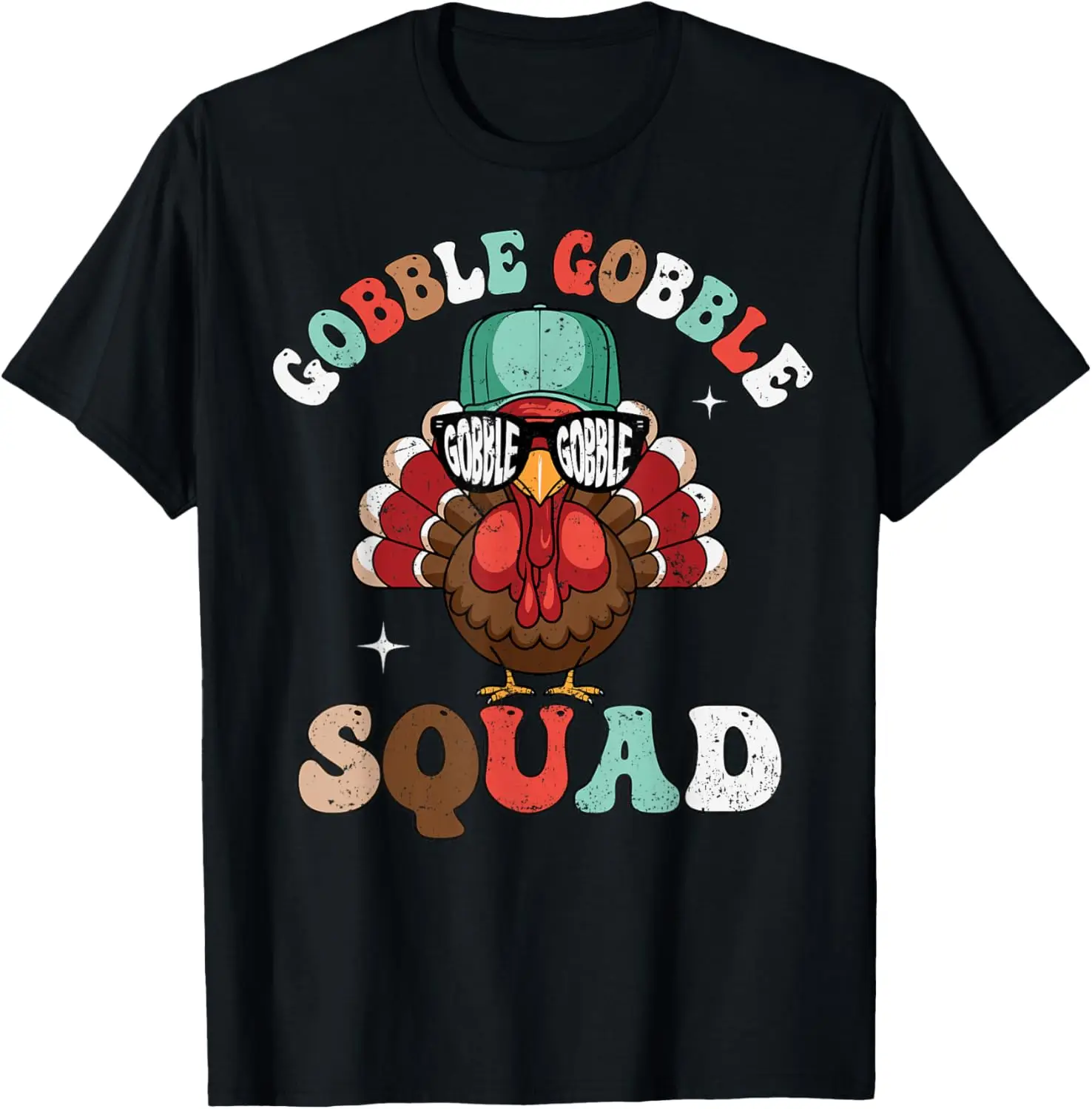 

Забавная детская футболка Gobble Squad на День Благодарения и Турции для мальчиков
