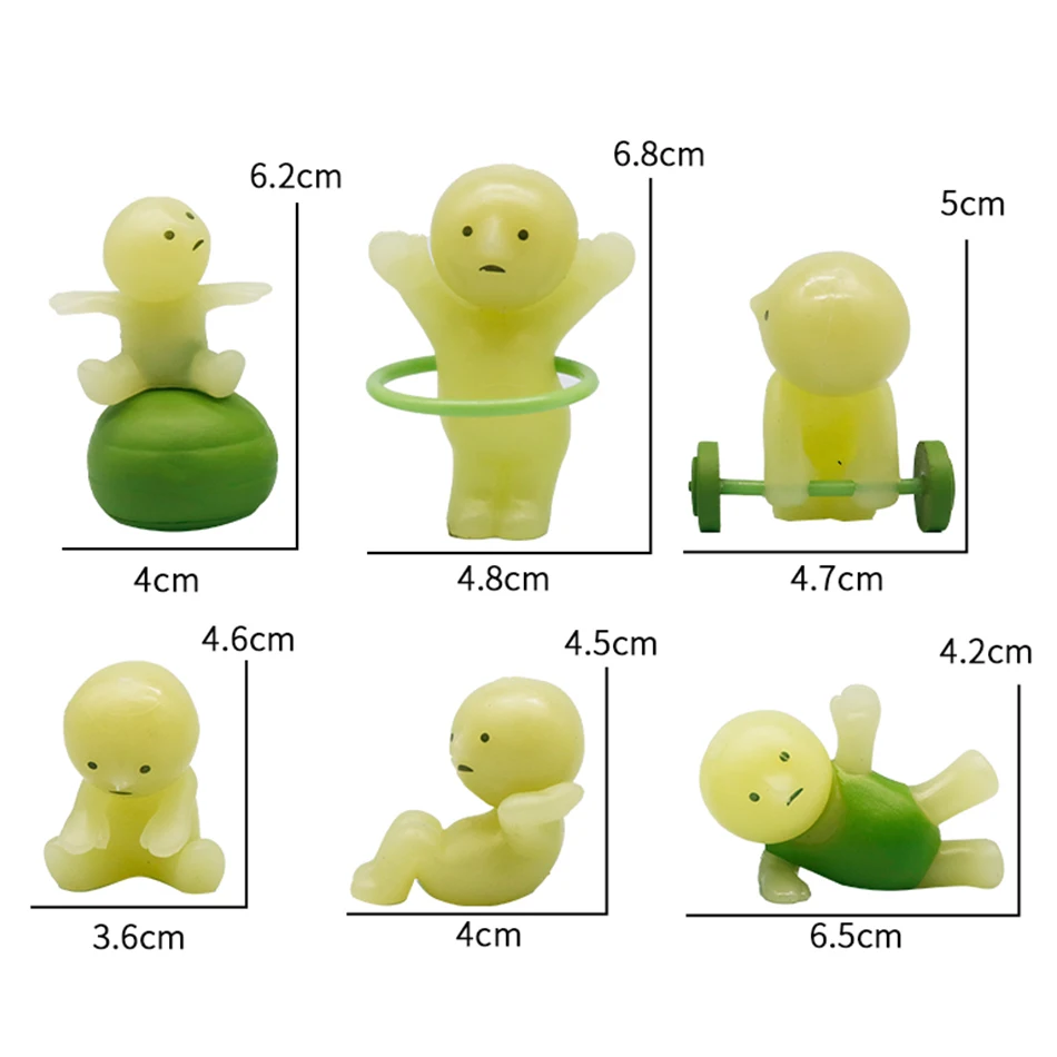 SMISKI Blind Box Neue Heiße Niedliche Mini-Figur Mehrere Serien Nachtleuchtende Puppe Schreibtisch-Deko Überraschungsspielzeug Geschenk – Detail 10