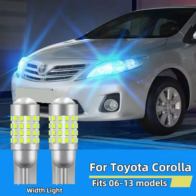 

2PCS T10 Led Bulb for Toyota Corolla 2006-2013 model W5W 194 168 501 width lights side marker position Car Signal Lamp 12V 24V