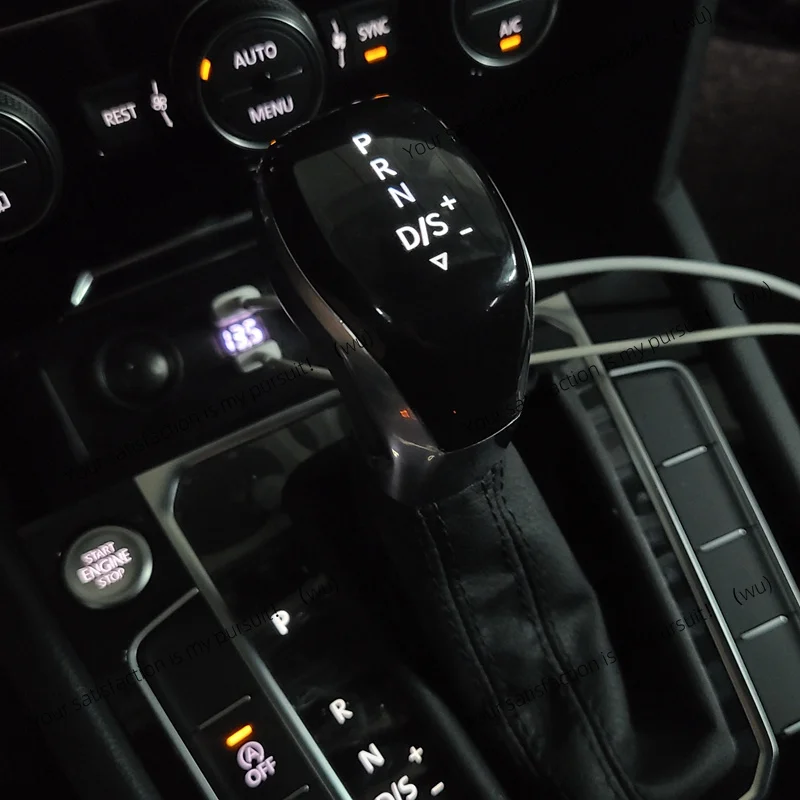 LED Gear Shift Knob Automatic Gearbox Transmission Shifter Electronic Handle with Light for VW Golf MK7 Passat Magotan Mk2 Jetta