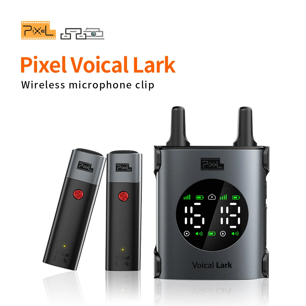 Pixel Voical Lark Wireless Lavalier Microphone Mobile Phone Radio Bluetooth Noise Reduct Mic for Interview Recording Tiktok