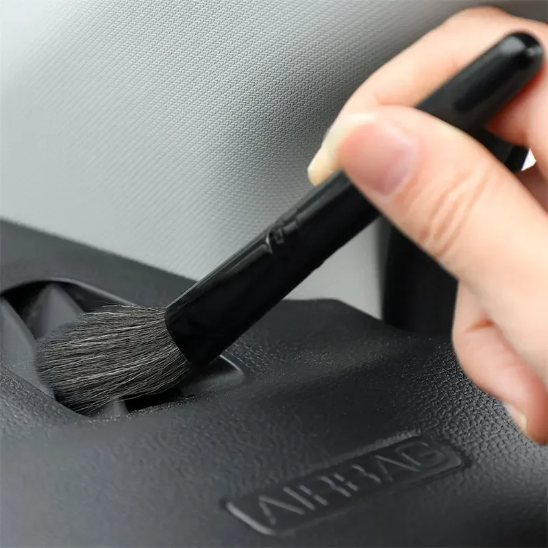 1-8pcs Car Interior Ultra-Soft Cleaning Brushes Dashboard Air Outlet Duster Soft Bristles Brush Portable Clean Detailing Brush