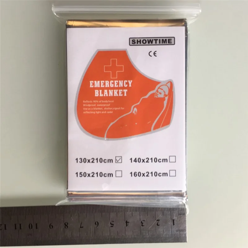 

Hot AD-20PCS Emergency Blankets Thermal Blanket 82.7 X 51 In. Survival Blankets Heavy Duty Camping Gear