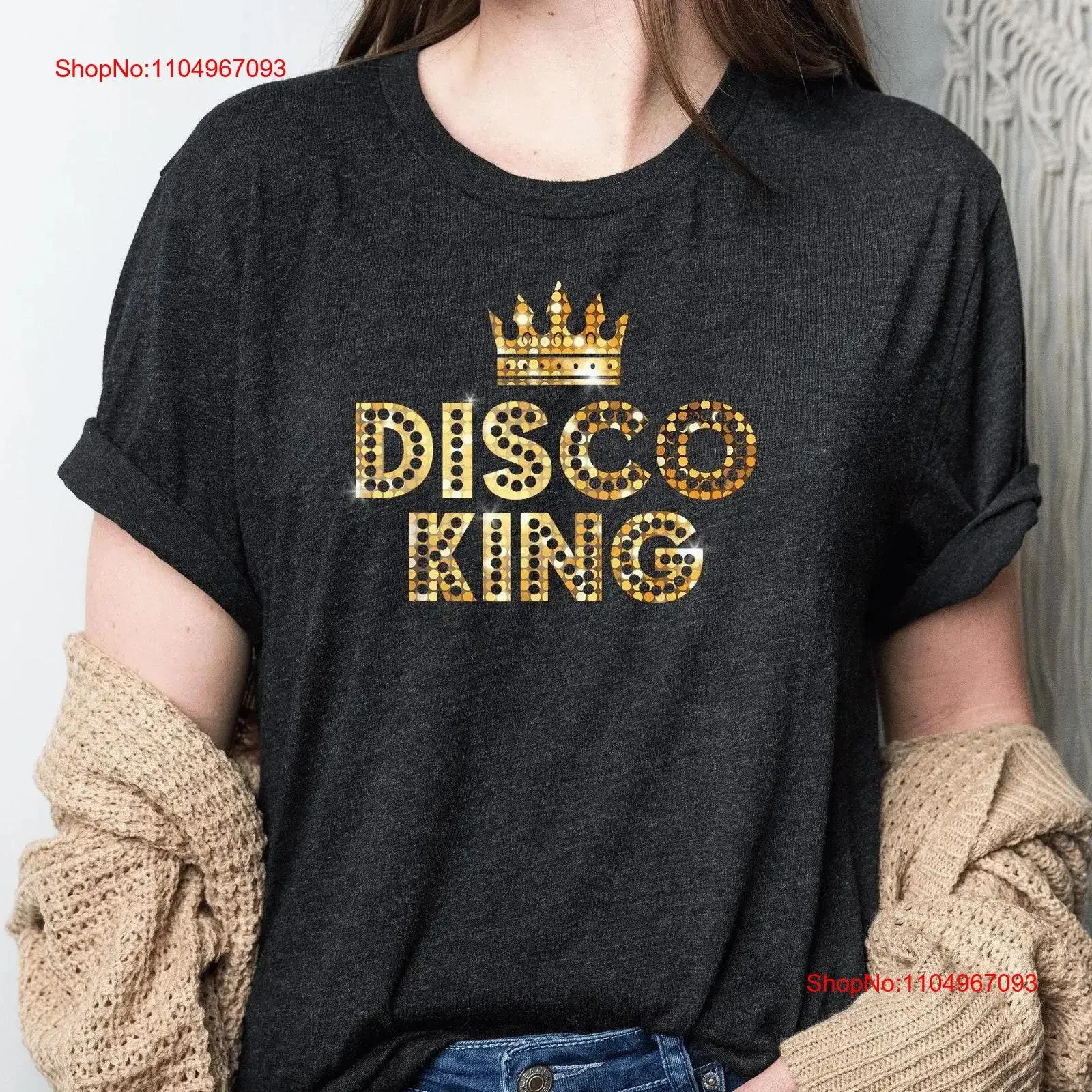 

Disco King T Shirt Vintage Music Lover 70s 80s 90s Retro Unique Theme vintage Washed Soft Stylish Unisex Casual