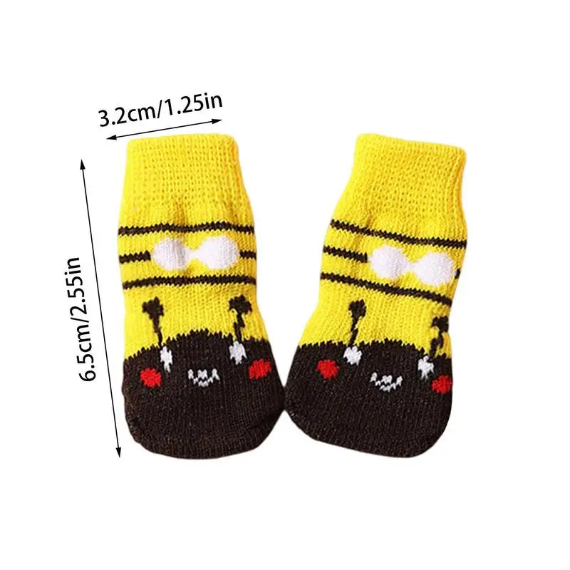 Dog Socks Double Side Large Coverage Non-Slip Dog Boots And Paw Protectors Puppy Doggie Senior Dog Paw Protector Pet Furry