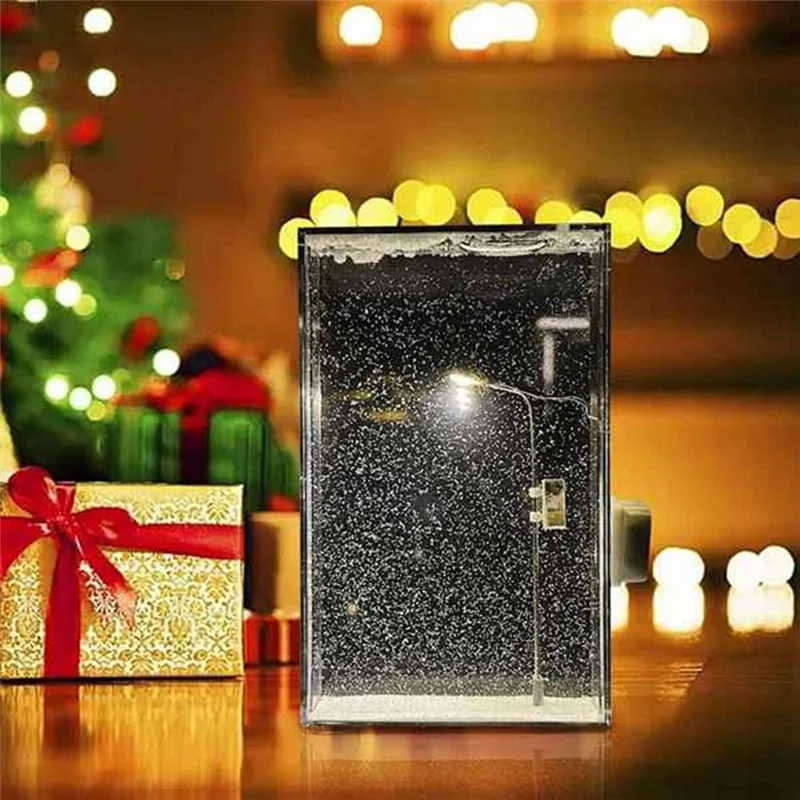 

LCLL-2PCS DIY Snow Scene Night Light Material Kit Snow Scene Street Light DIY Material Kit For Interior Decoration And Gift