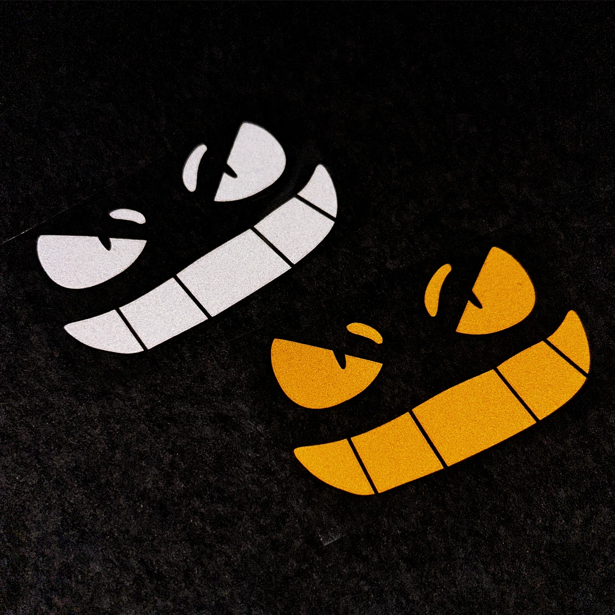 Demon Grin Reflective Motorcycle Stickers Decor Moto Scooter Body Windshield Helmet Fuel Tank Accessories Decal for Mt07 z900