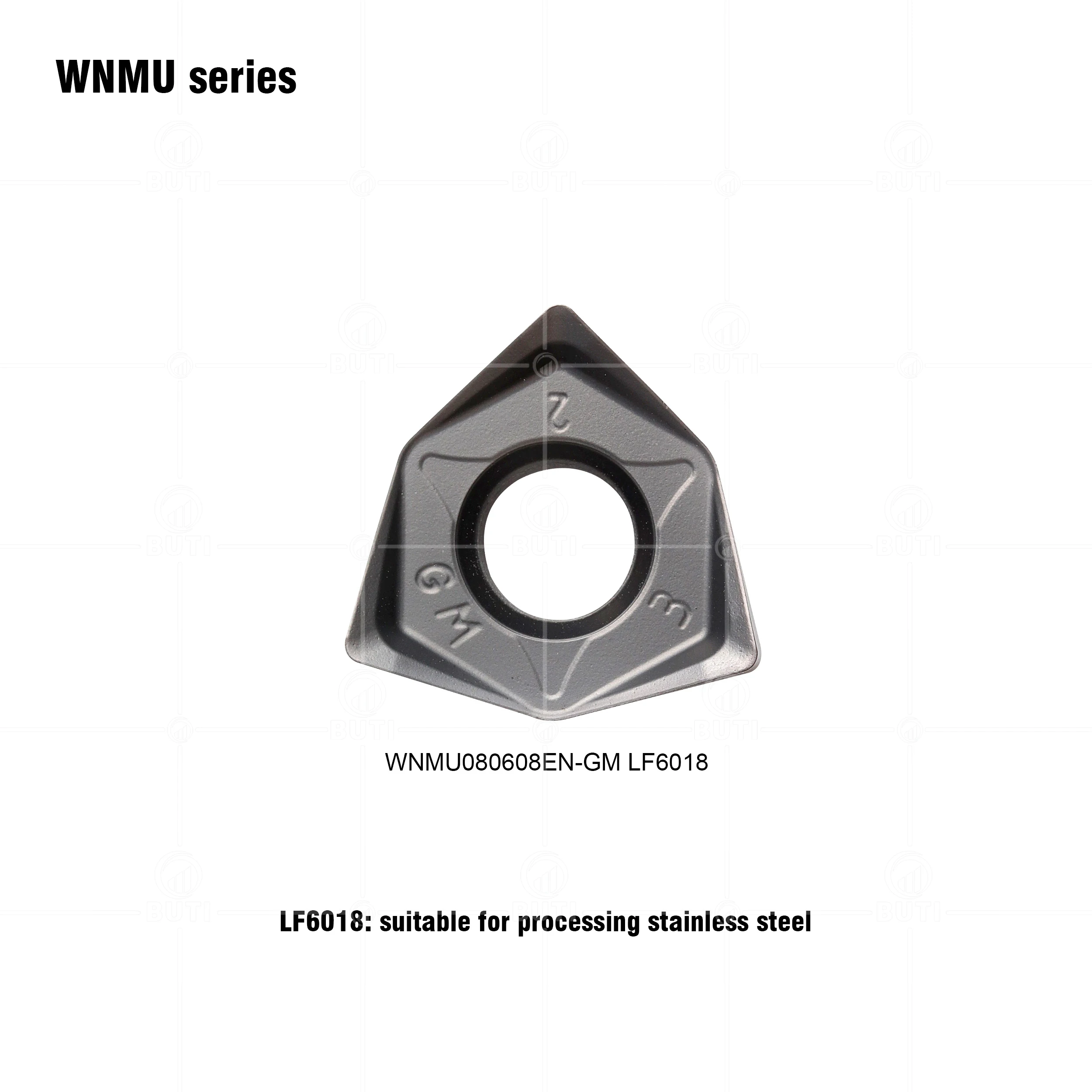 DESKAR 100% Original WNMU080608EN-GM LF6018 Milling Cutting Cutter Carbide Insert CNC Lathe Tools Parts Used For Stainless Steel