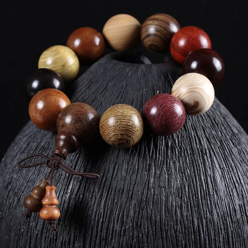 Duobao Beads Bracelet Men and Women Rosewood Sandalwood Rosewood Rosewood Bracelet 2.0 Beads