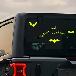 Car Stickers Window Door Windshield Scratch Cover Cartoon Cool Motorcycle Reflective Decal Bat Batmans Fuel Tank Decoration