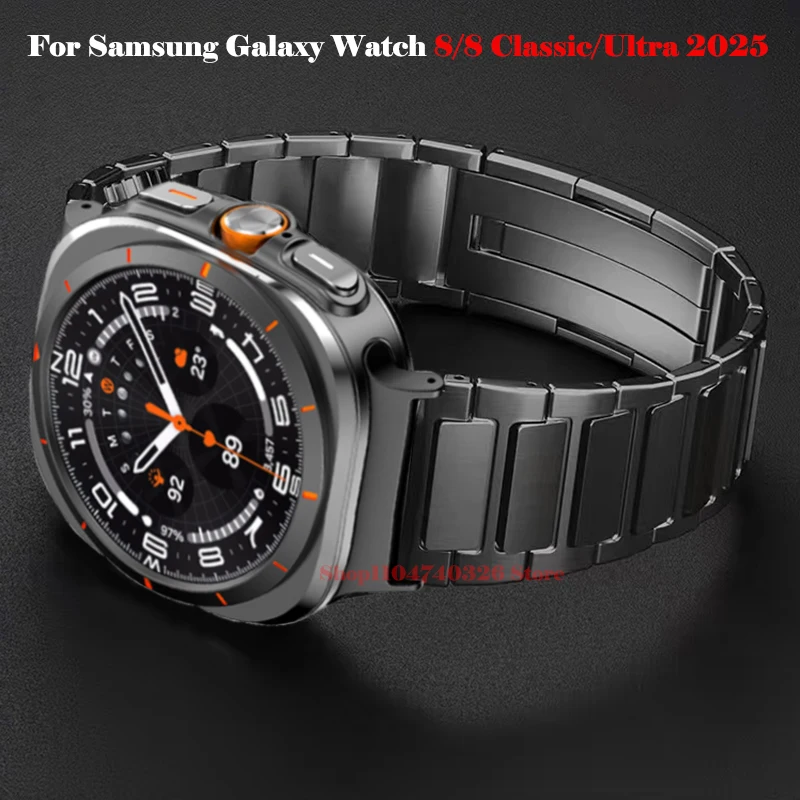 Cinturino in acciaio inossidabile per Samsung Galaxy Watch Ultra 2025 Bracciale in metallo di lusso da 47 mm per cinturino classico Samsung Galaxy Watch 8/8