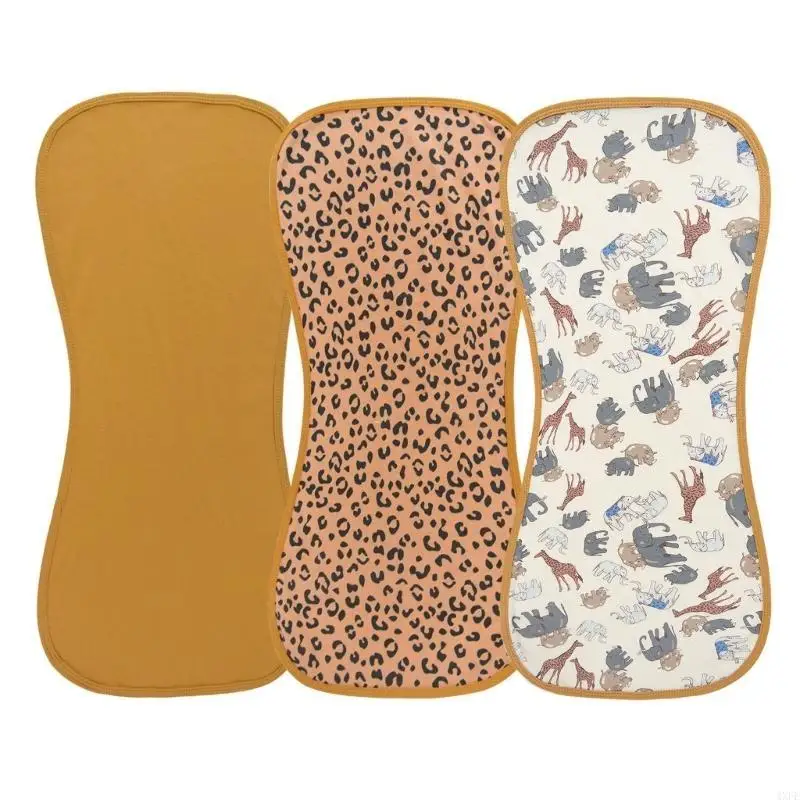 

1 Set Absorbent Burp Cloth Saliva Towel Cotton Shoulder Pad for Drooling