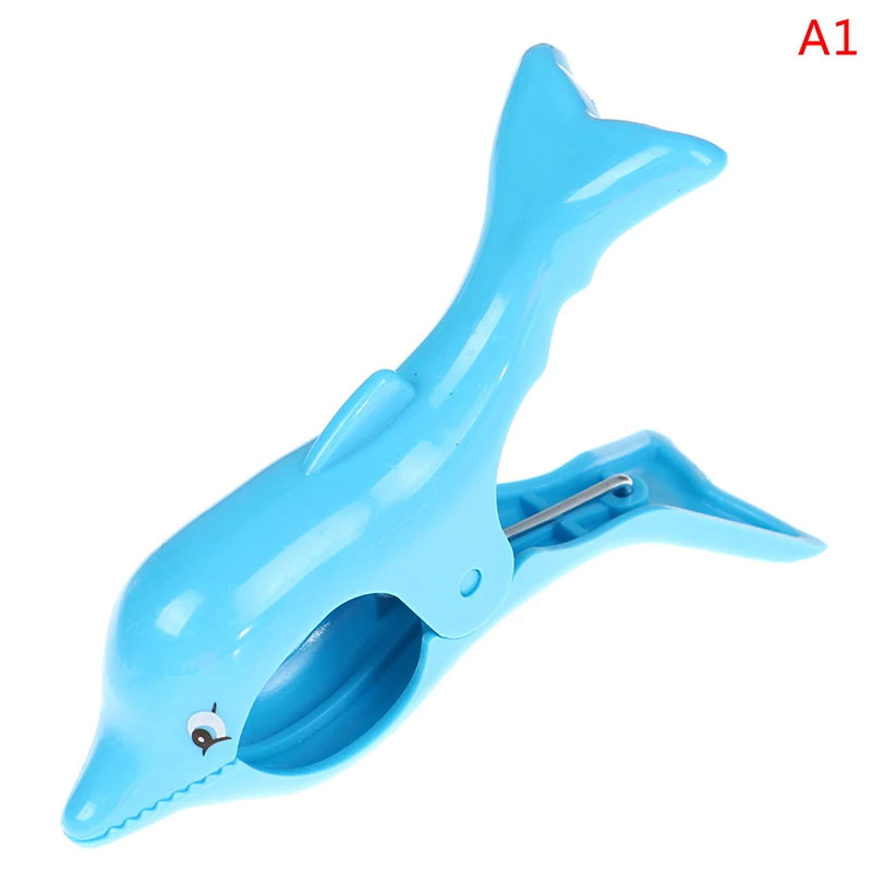 1PC Cute Cartoon Flamingo Dolphin Parrot Slipper Towel Wind Clip Peg Beach Sunbed Pool Towel Clip Clothespin for Children