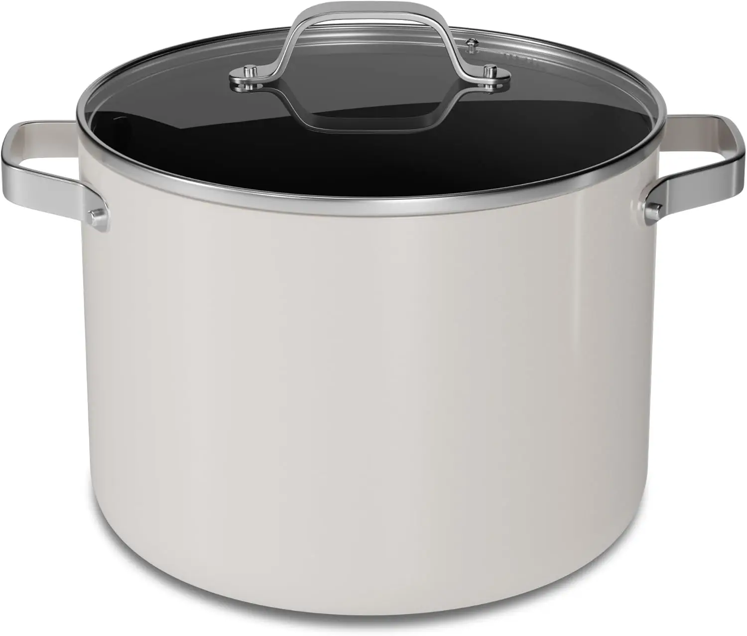 

Керамическая кастрюля с крышкой, легко моющаяся, с антипригарным покрытием, крышка из закаленного стекла, ручка из нержавеющей стали с заклепками