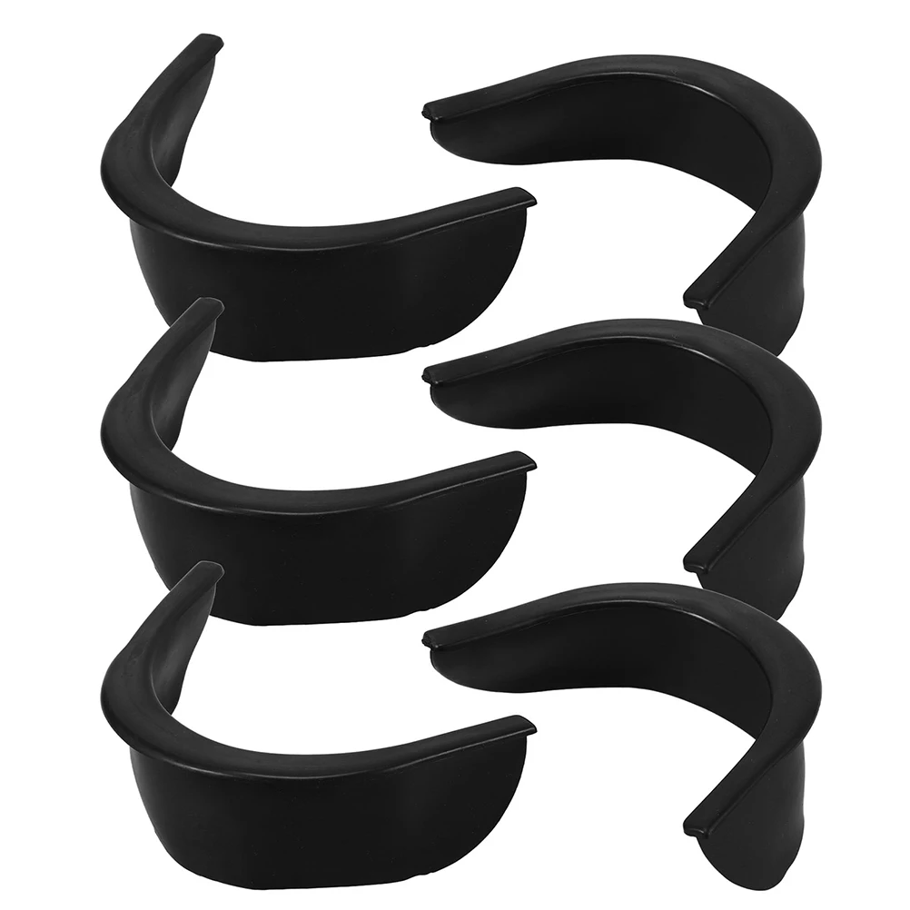 

6pcs Billiard Hole Liners Pool Table Corner Bumpers Black Plastic Pocket Inserts Replacement Standard Fit Enhance Gameplay