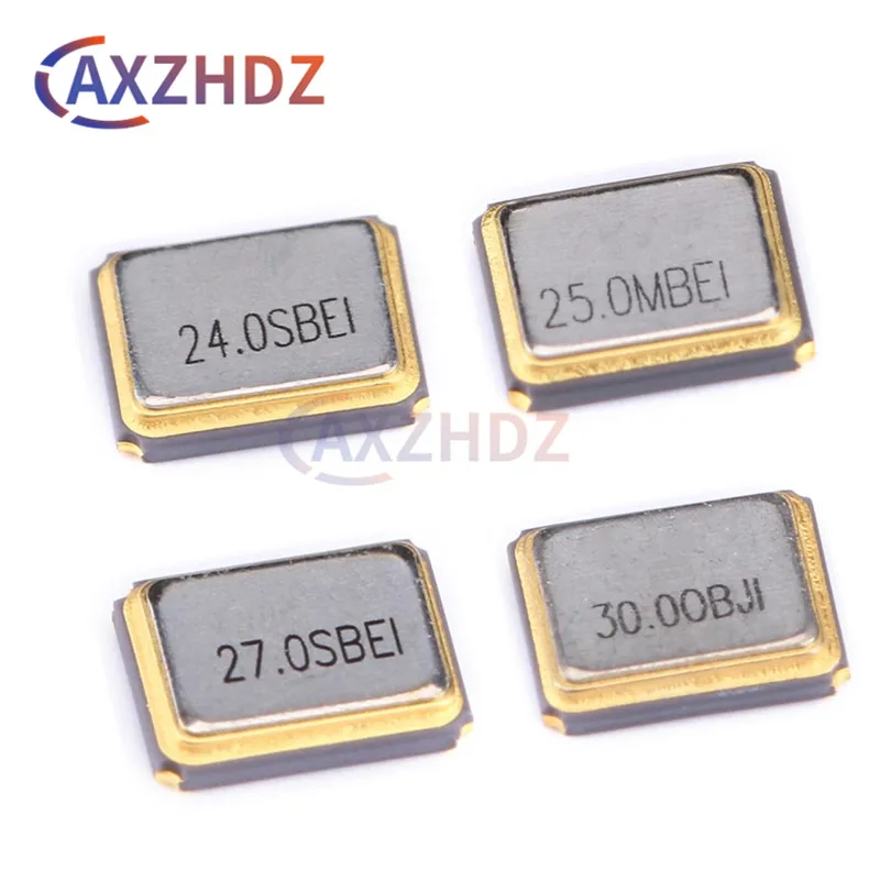

10PCS 3225 SMD Passive Crystal Oscillator 8M 10M 11.0592M 12M 13.56M 16M 20M 22.1184M 24M 25M 26M 27M 30M 32M 40M 48M MHZ 4Pin